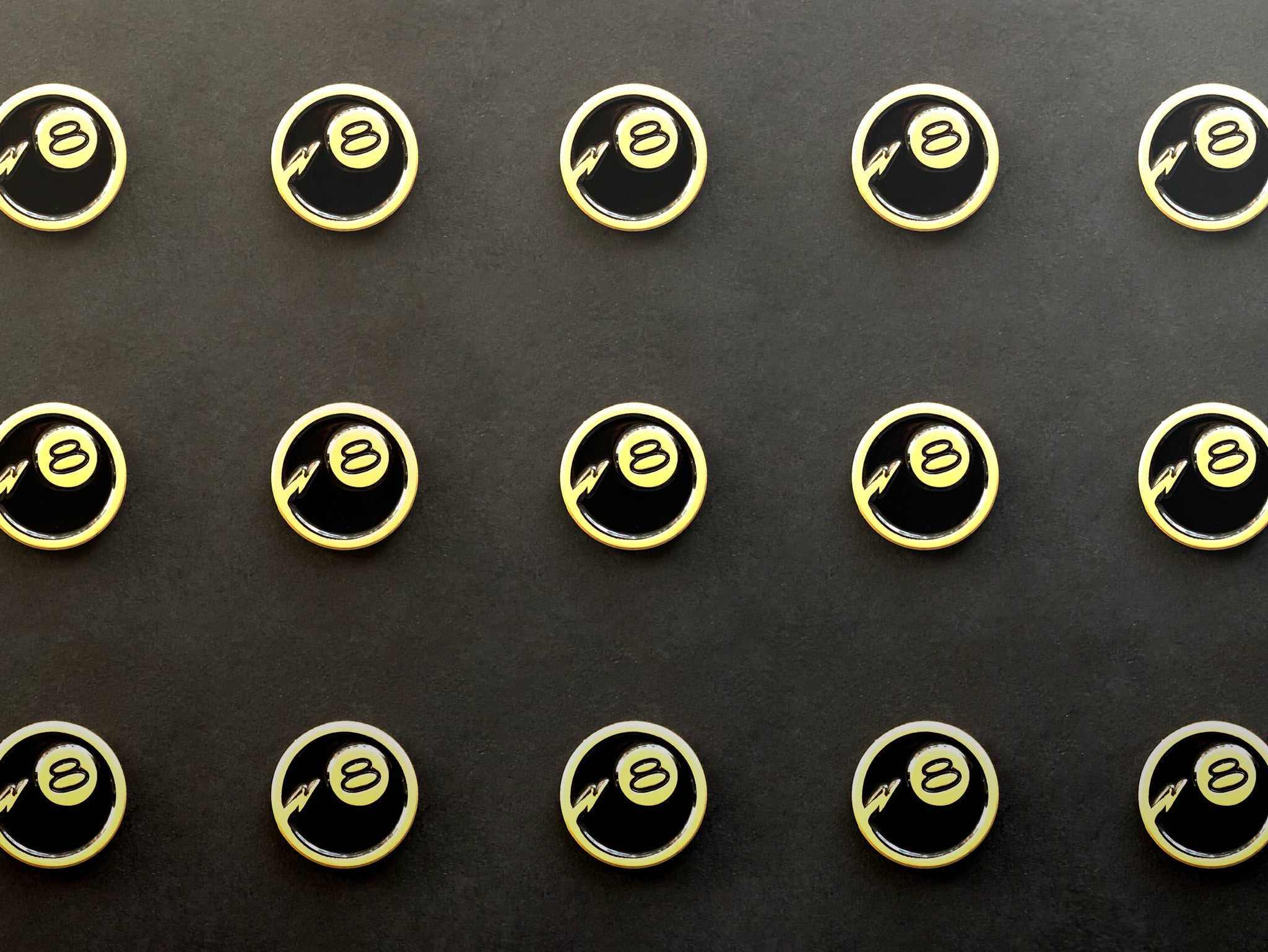 Mini 8 Ball Enamel Pin