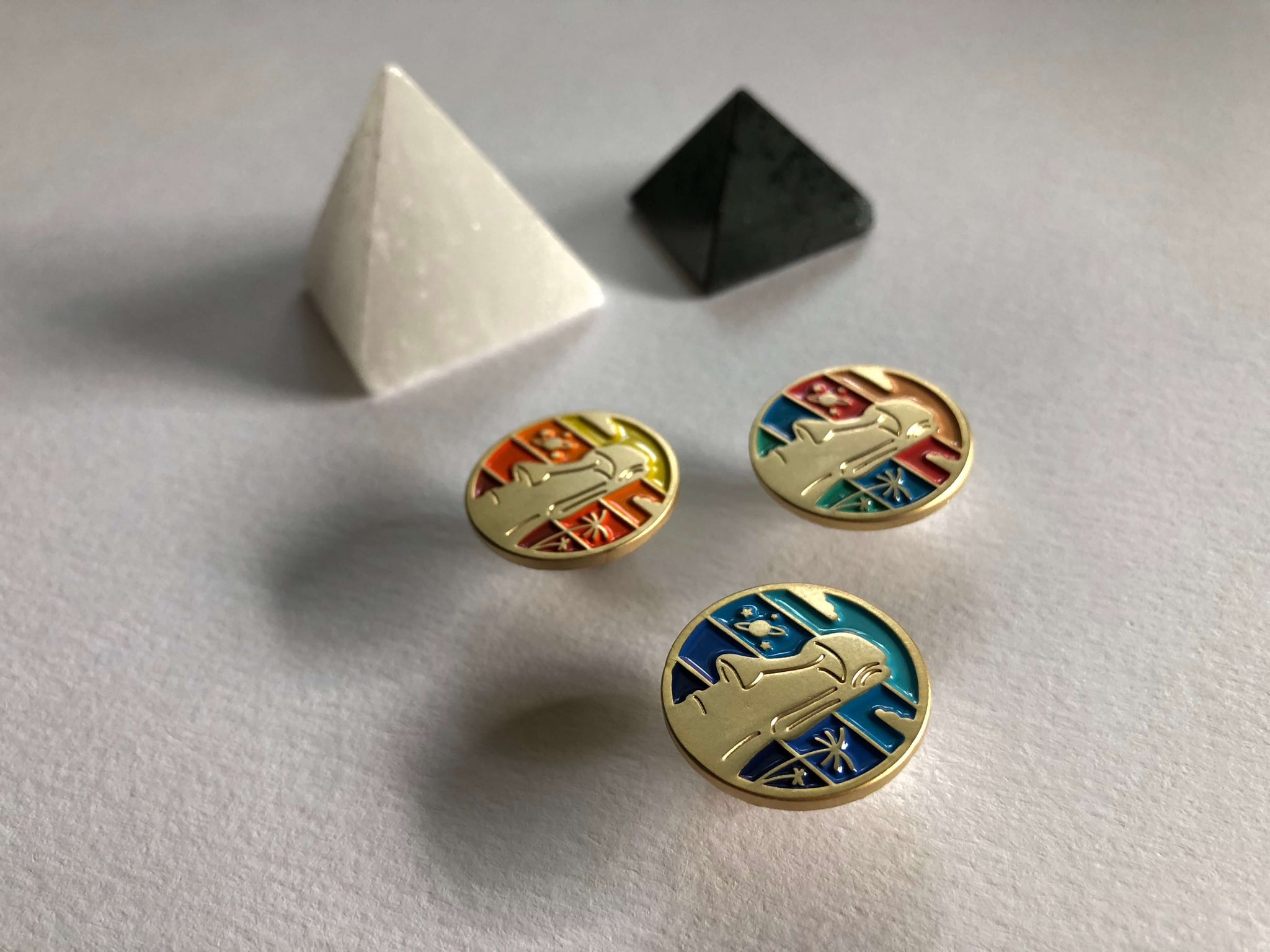 Oh My, Moai! Cosmic Lapel Pin